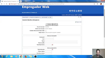 Como solicitar uma nova senha para o empregador web?
