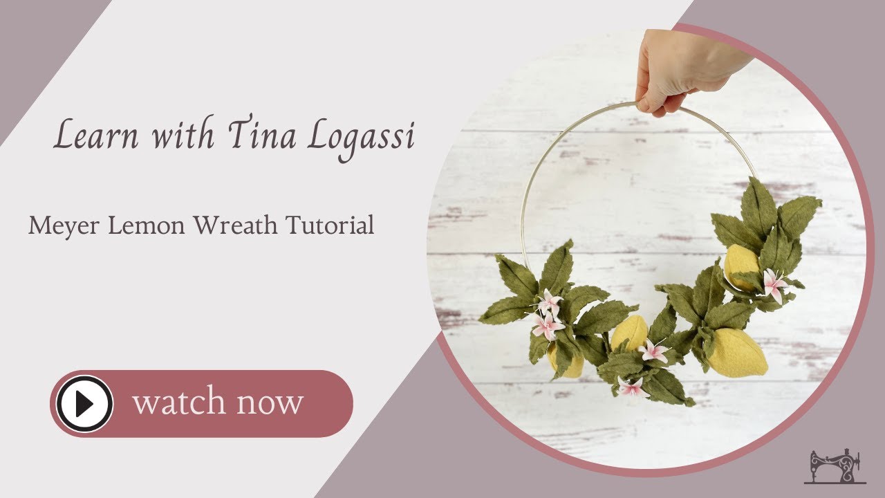 Felt Meyer Lemon Wreath Tutorial