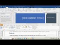Tổng hợp giải ĐỀ 1 - MOS Word 2016 - 100% đậu