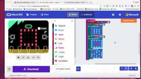 Micro:bit Rock Paper Scissor Game