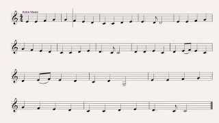 Ode An Die Freude Ode To Joy - Easy Clarinet Sheet Music
