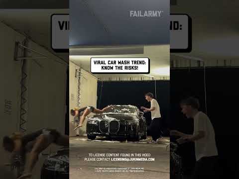 car wash fail | what was she thinking?
