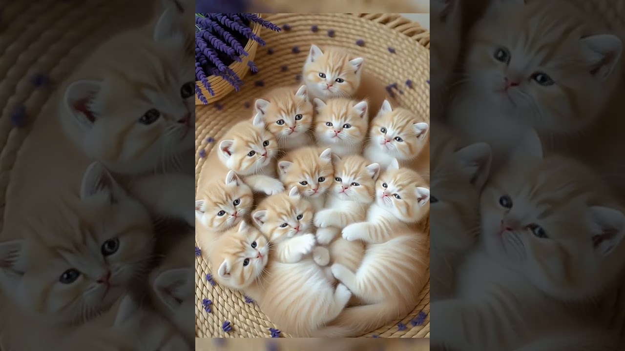 Cutest Ginger Kittens Ever! | Adorable Fluffy Babies in a Cozy Basket CuteKittens