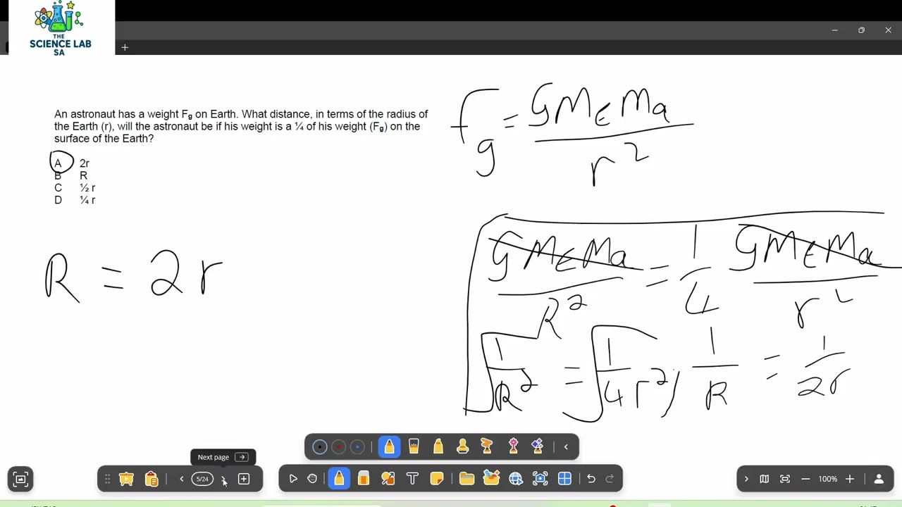 Grade 11 Physical Sciences Paper 1 Question 1 (MCQ)