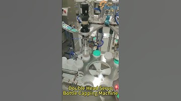Powder Bottle Screw Capping Machine Manufacturer, Double Head Servo Bottle Capper  #Shorts