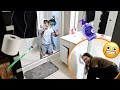 HILARIOUS Haunted Bathroom PRANK On Husband!