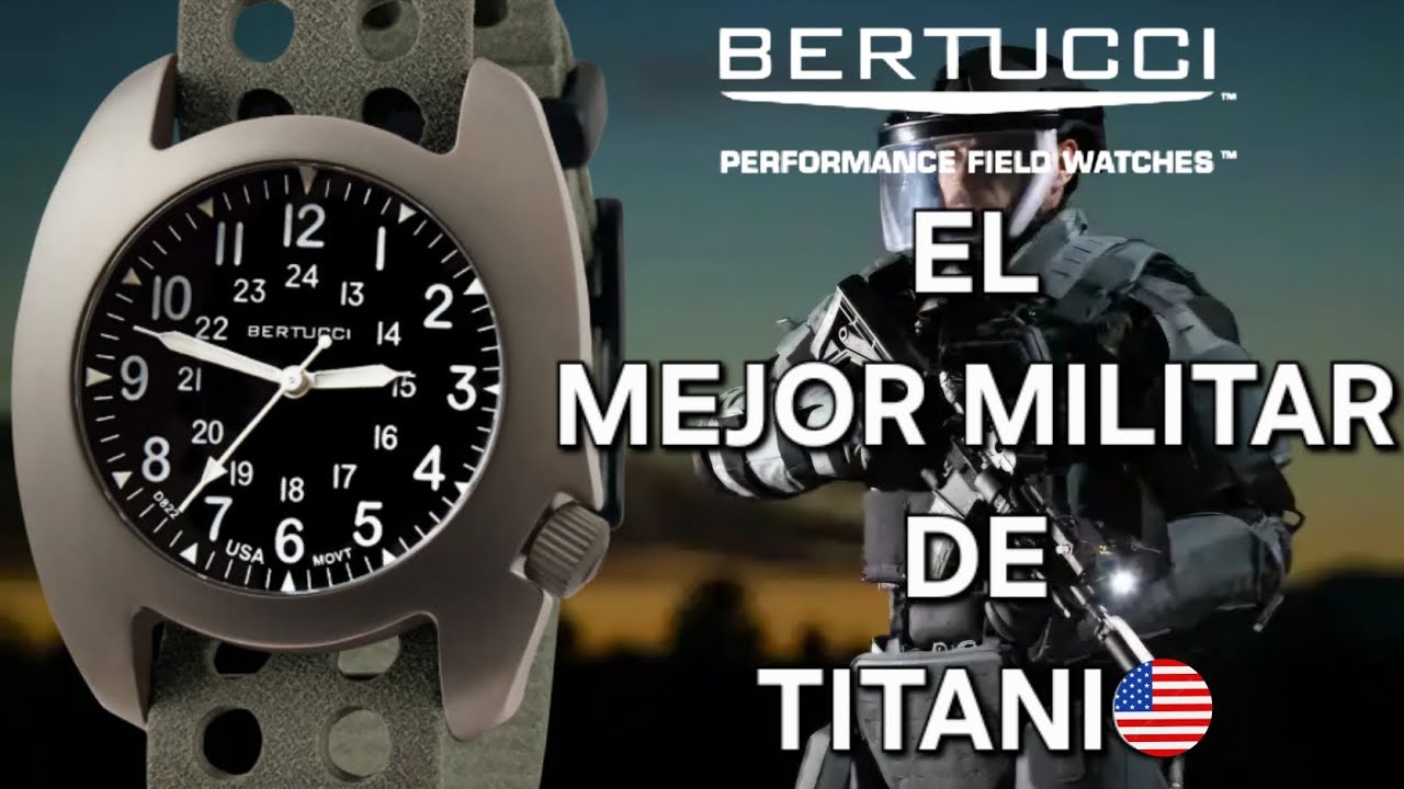 🛑EL MEJOR RELOJ MILITAR DE TITANIO💥EL FIELD WATCH DEFINITIVO👉BERTUCCI D3T RETROFORM
