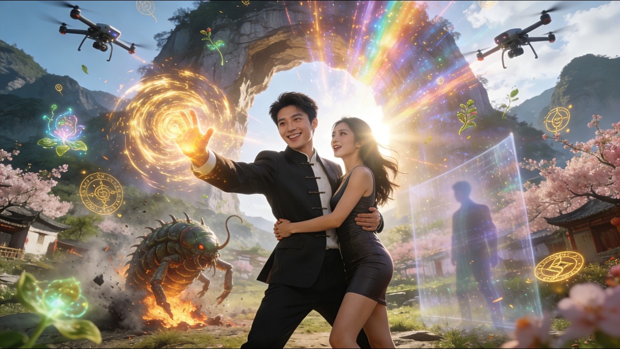 桃花村半仙靠忽悠混日子，卻被冰山女總監的開發案逼得認真談戀愛兼打臉富二代，最後還把自己治成了集團繼承人！ #霸道總裁 #甜寵 #熱門短劇