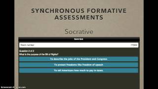 Synchronous Formative Assessment