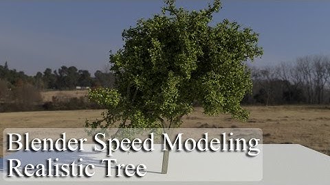 Blender Speed Modeling Realistic Tree Timelapse