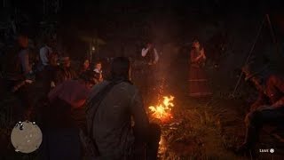 Red Dead Redemption 2 - Campfire, Javier sings