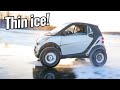 Lifted Smart Car on Thin Ice