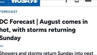Quick forecast | Aug. 1, 2026