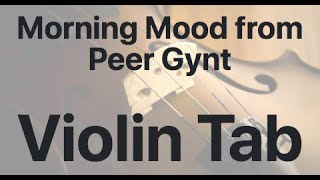 Learn Morning Mood from Peer Gynt on Violin - How to Play Tutorial