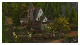 Старый коттедж 🌲 / Дом в Глиммербруке / Realm of Magic / Строительство в The Sims 4 / No CC