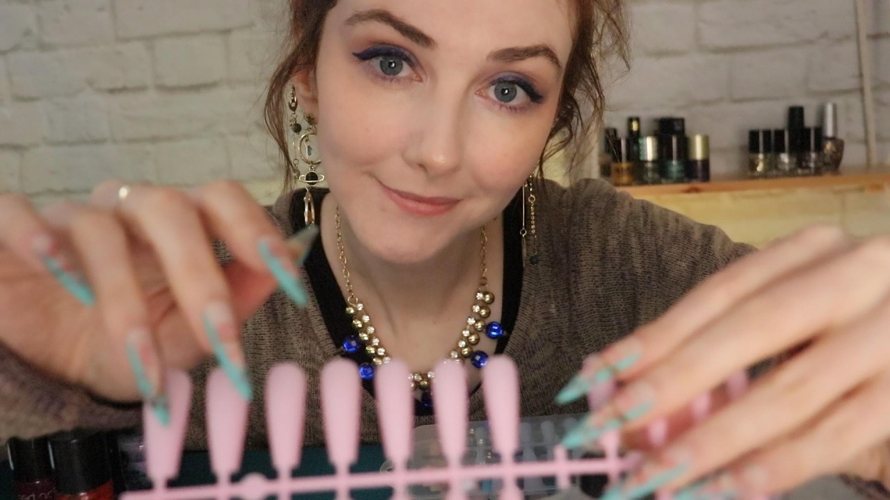 ASMR Creating Your Custom Nails