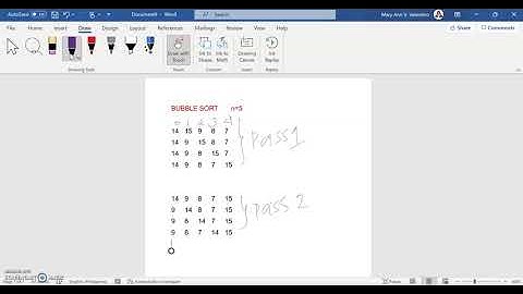 BUBBLE SORT ALGORITHM