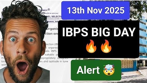 📢📢 IBPS BIG DAY 🔥💯