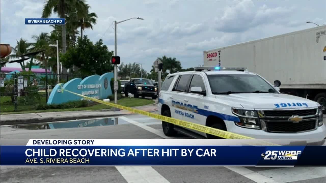 Child taken to the hospital after being hit by car in Riviera Beach ...