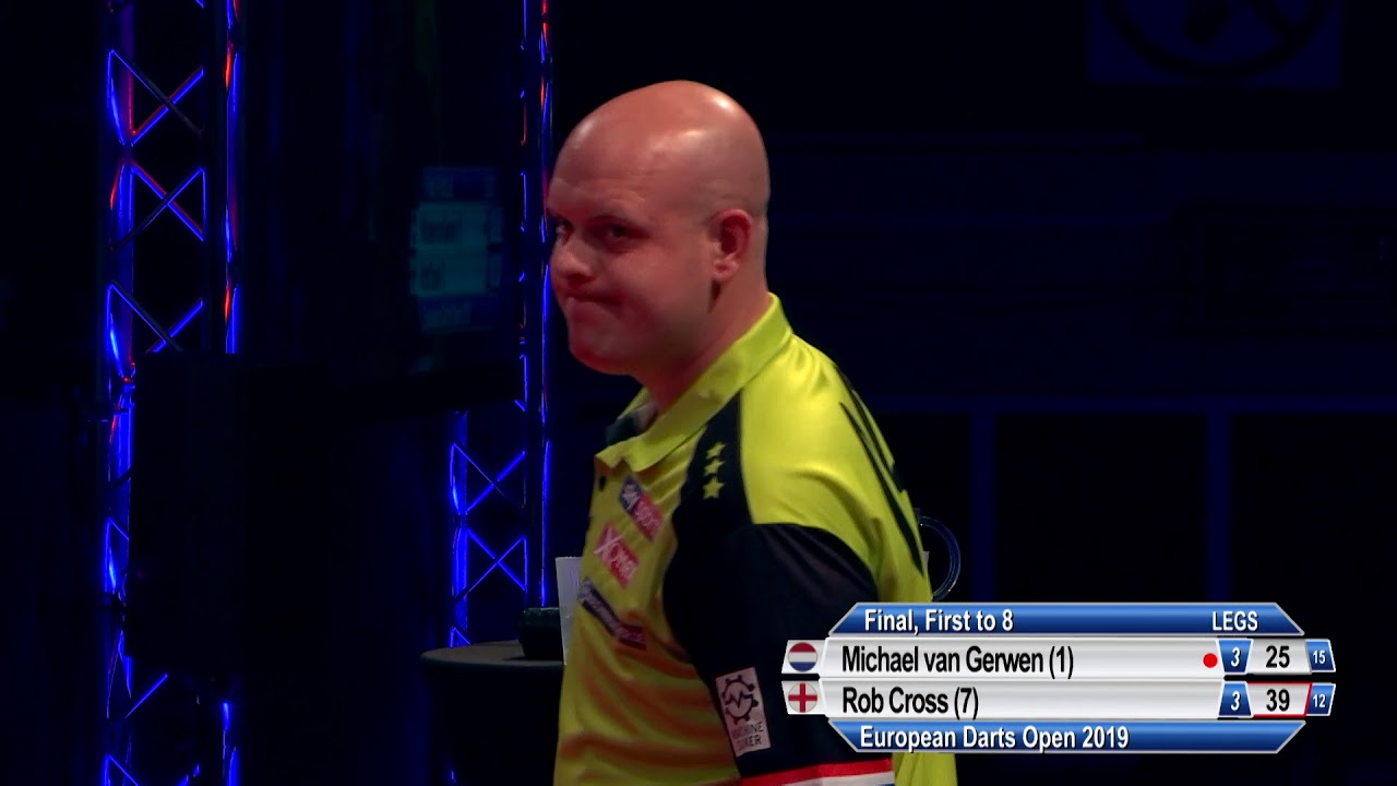 Michael van Gerwen v Rob Cross Final 2019 European Darts Open YouTube