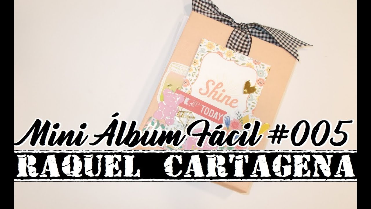 mini album FACIL 005 desestructurado scrapbooking