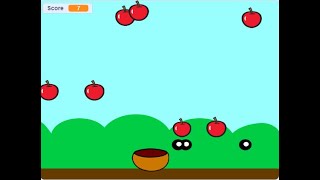 Apple game project on scratch