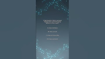 CCNA Quiz: Which command displays the current IP routing table on a Cisco router?