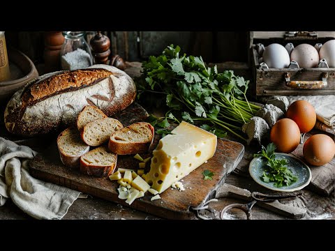 Гренки по-грузински. Простой и вкусный завтрак.