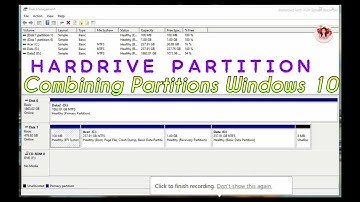 COMBINING TWO NON ADJACENT PARTITIONS WITH RECOVERY PARTITION BETWEEN IN WINDOWS 10 FREE