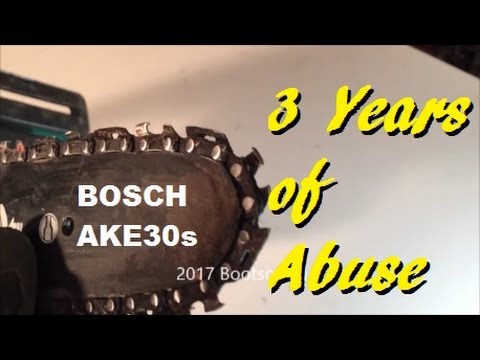 Bosch Ake30s Chainsaw 3 Years On Youtube