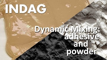 Industrial dynamic mixing of Adhesive and Powder with INDAG Solid-Liquid Inline Mixer DLM/FS