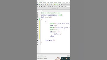 c++ tutorial / goto statement in c++ with example #shorts #ytshorts #youtubeshorts