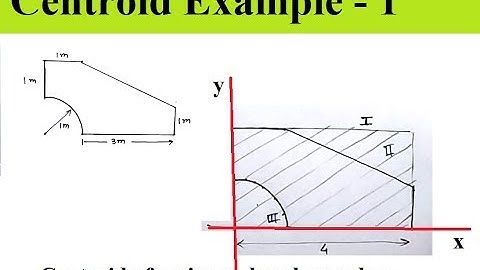 L4.2 How to FIND CENTROID of a complex shape || Example ||Engineering Mechanics|| first year student