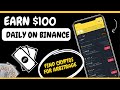 Earn 100 in 1 hour  on binance how to find cryptos for arbitrage  best trading strategy