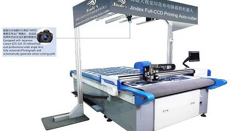 Jindex Vision Positioning Cutting Printed Fabric Cutting CCD Positioning Cutting