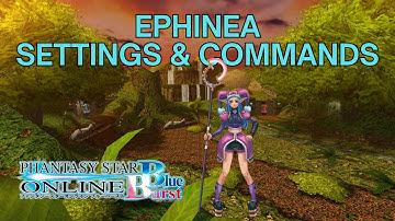 [PSO: Blue Burst] (Ephinea Server) Useful Settings & Commands