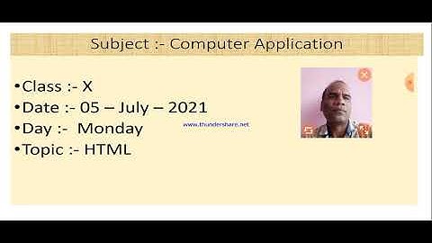 Class X Computer Application 05 07 2021 By Mr  Praveen Singh