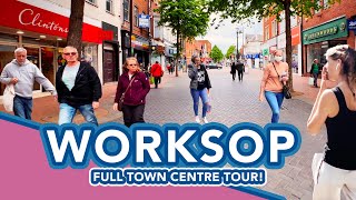 WORKSOP | Full walking tour of Worksop Town Centre