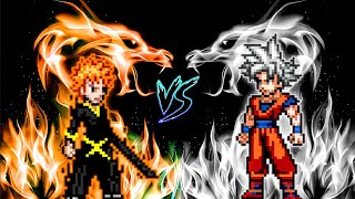 Ichigo Fullbring V2 (New) VS Goku DBS V3.5 (all form) in Jump Force Mugen