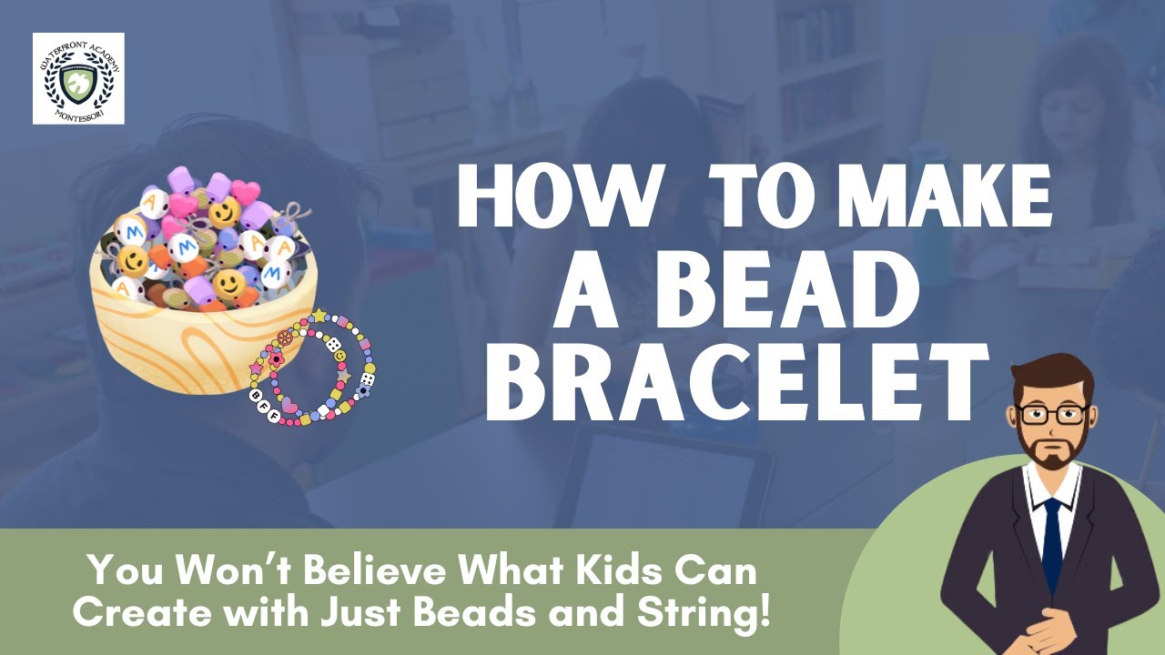 Montessori at Home: Bead Bracelet Craft for Young Children