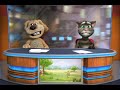 Talking Tom And Ben News Swivel Around And Fall Off Their Chairs 
