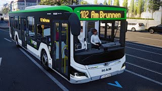 City Transport Simulator: Bus 009 - MAN New Lions City 12C - Tramau Line 102 - Timelapse