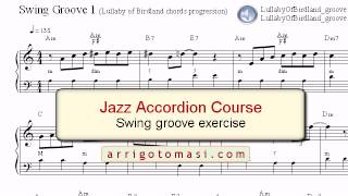 Jazz Accordion Course: Swing Groove exercise chords