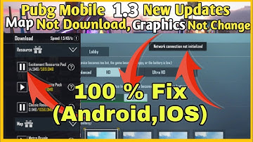Graphics Not Change Pubg | network connection not initialized | Map Not Download Pubg