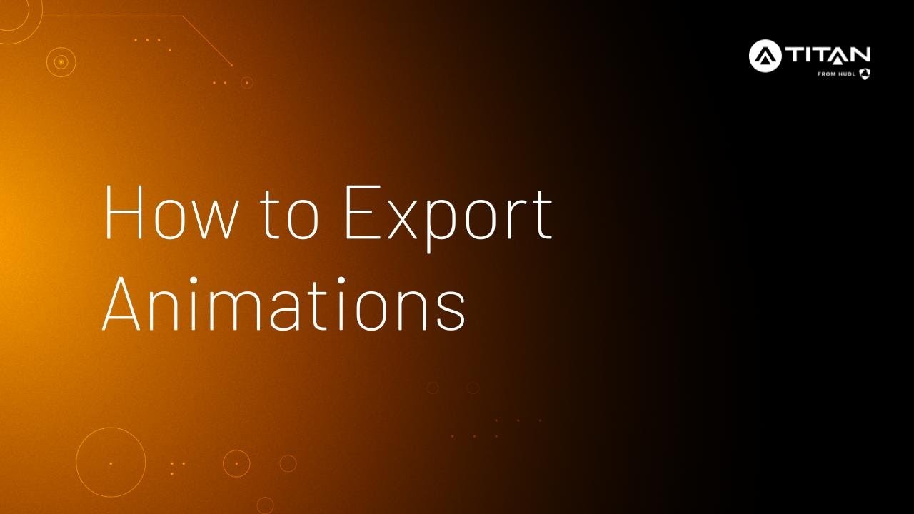 How to Export Animations • Titan - YouTube