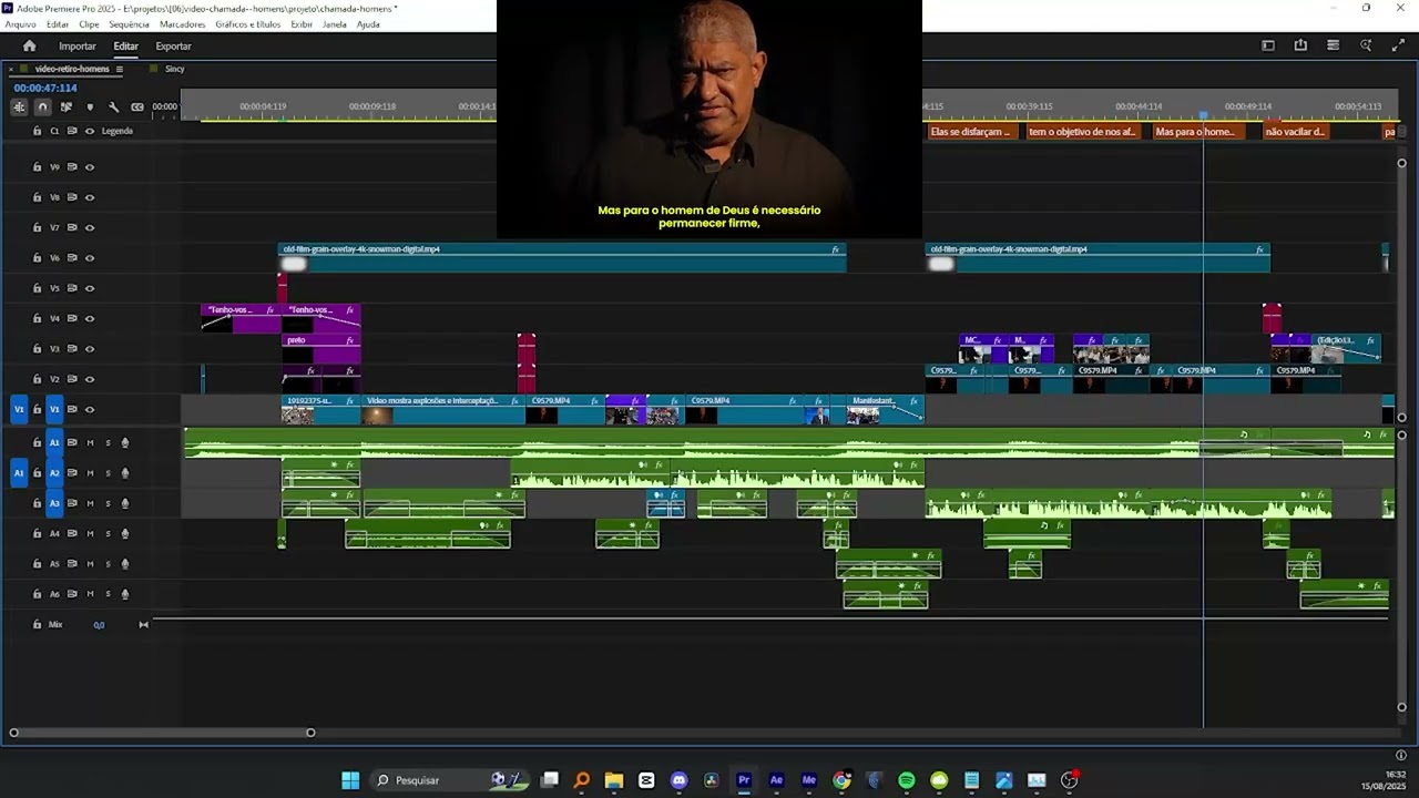 Timeline do video "Chamada-retiro-de-homens" da Igreja Batista Renascer