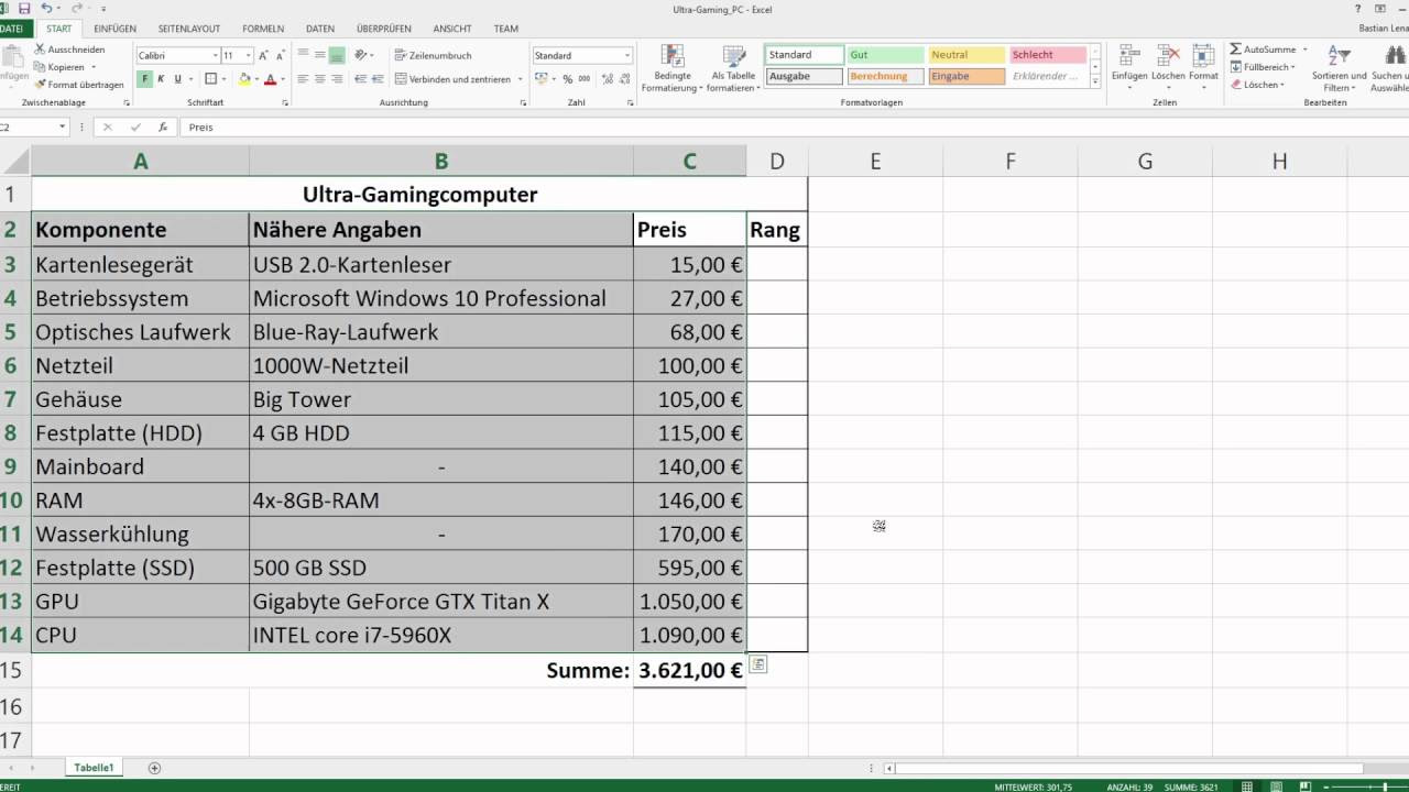 Sortieren und Filtern in Excel – Daten ordnen und nach bestimmten Kategorien anzeigen: So geht‘s!