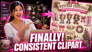 How I Create Consistent Etsy Clipart Bundles With AI (Step-by-Step)