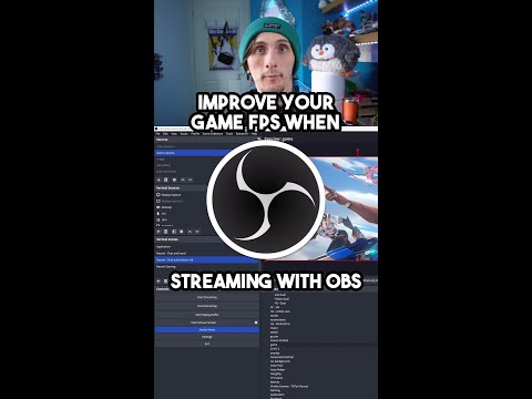 How to improve your game FPS when streaming with OBS #Shorts