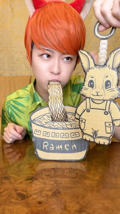 WHAT DO YOU NEED FOR CARDBOARD RAMEN！#asmr